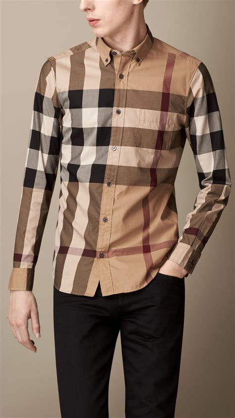 chemise oversize burberry|Men’s Designer Shirts .